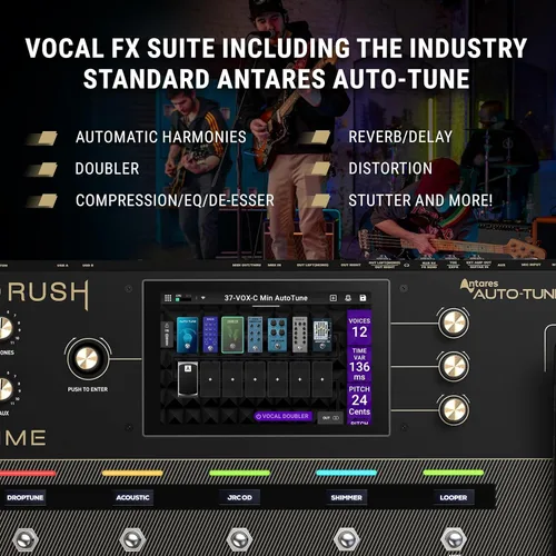 Vista 4 de HeadRush Prime y FRFR108 MK2 - Pedal de efectos múltiples para guitarra y voz y procesador de modelado de amplificador, y amplificador de guitarra
