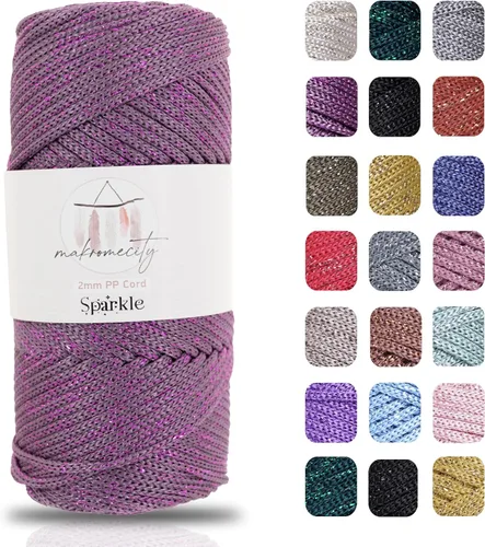 Vista 81 de Makromecity, Cordón de macramé de poliéster de 0.079 in x 125 yardas (375 pies) de 0.079 pulgadas, cuerda de polipropileno para macramé, para colgar