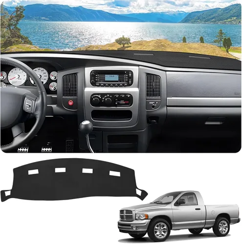 Vista 217 de FIILINES - Cubierta para tablero, accesorio para tablero de malla antideslizante, parasol sin reflejos y protector compatible con Toyota Tundra