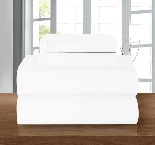 Vista 51 de Elegant Comfort - Juego de sábanas de microfibra de 1500 hilos de calidad hotelera prémium de 4 piezas - Resistente a arrugas, sábana bajera