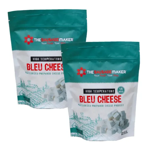 Vista 13 de The Sausage Maker® Queso cheddar de alta temperatura 5 libras de queso de alta temperatura para hacer salchichas, cubo cortado en cubitos de 1/4