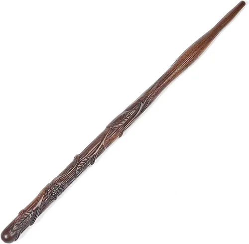 Handicraftviet Liana Wand - Varita mágica de madera real tallada a mano, gran regalo para adultos, niños, cumpleaños, graduaciones, Halloween,