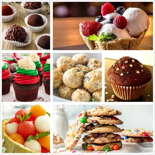 Vista 7 de Juego de 3 cucharas para galletas, 3 cucharas para helado, cucharas de galletas para hornear, de acero inoxidable 18/8 para hornear, cuchara