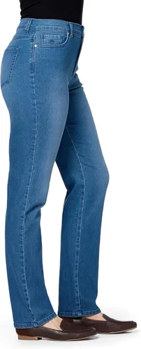 Vista 2 de Gloria Vanderbilt - Jeans clásicos Amanda, cónicos y de cintura alta para mujer