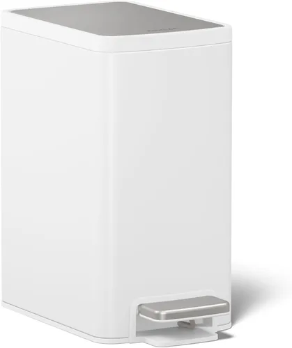 Vista 16 de KOHLER Bote de cocina compacto manos libres de 8 galones, basurero con pedal de pie, tapa de cierre silencioso, acero inoxidable, K-20942-ST