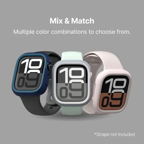 Vista 5 de RHINOSHIELD Funda protectora delgada compatible con Apple Watch SE 3, SE 2, SE, Series 6, 5, 4 (1.732 pulgadas), funda protectora delgada, ligera