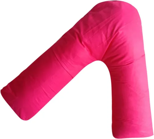 Vista 12 de Almohada ortopédica en V con funda de almohada complementaria en forma de V para soporte de espalda, hombros y cuello, almohada de embarazo de Gris