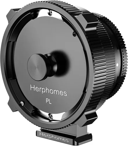 Vista 2 de PL-E - Adaptador de montaje para lente PL a cámaras Sony E/NEX Mount A7S3/FS7/5/FX9 /A7R4/R3/a/serie Nex (PL-E/PL-NEX negro) con dos soportes