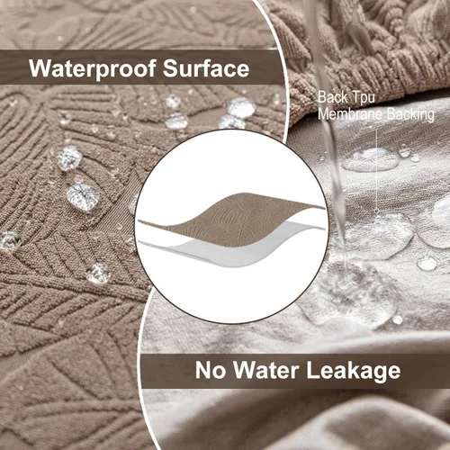 Vista 36 de Fundas impermeables para sillas de comedor, fundas elásticas para sillas Parsons, para comedor, cocina, funda protectora para silla de comedor