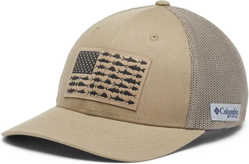 Vista 4 de Columbia PFG Fish Flag Mesh Ball Cap