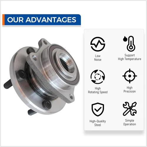 Vista 5 de MACEL 513263 Conjunto de cubo de cojinete de rueda delantera para Chrysler 200 2011-2014, Sebring 2007-2010, Dodge Avenger 2008-2014, Calibre