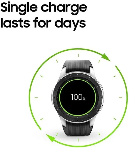 Vista 7 de Samsung Reloj Galaxy (1.811 in) plateado (Bluetooth), SM-R800 versión internacional (renovado)