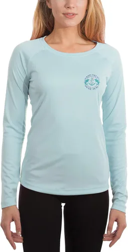 Vista 2 de SAND.SALT.SURF.SUN. Mandala Turtle Women's UPF 50+ UV Sun Protection Performance Long Sleeve T-Shirt