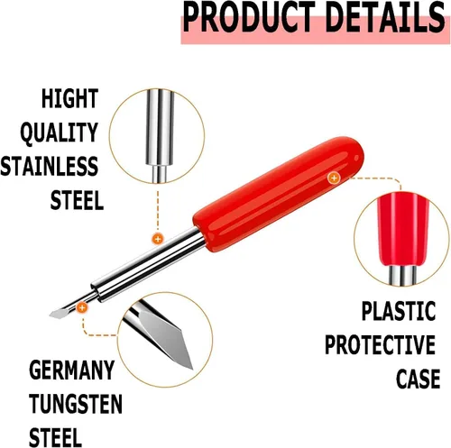 Vista 4 de THANMAO 40 cuchillas de repuesto compatibles con máquinas de corte Explore Air 2/Air 3/Maker/Maker 3/4, incluye 40 cuchillas de corte profundo