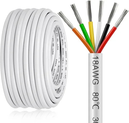 Vista 16 de Cable eléctrico de 10 pies, calibre 16, 3 conductores, cable eléctrico de 16 AWG, cable de cobre estanñado sin oxígeno de 16/3, cable de baja