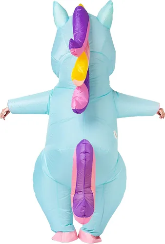 Vista 6 de Spooktacular Creations - Disfraz inflable de unicornio para montar disfraz de Halloween de lujo talla para adulto