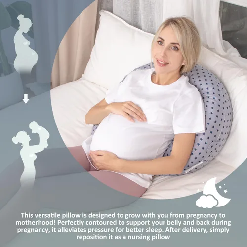Vista 4 de Almohada de Lactancia de Chilling Home para Amamantar, Almohada de Lactancia para Recién Nacido, Accesorios Esenciales para Embotellar y Amamantar
