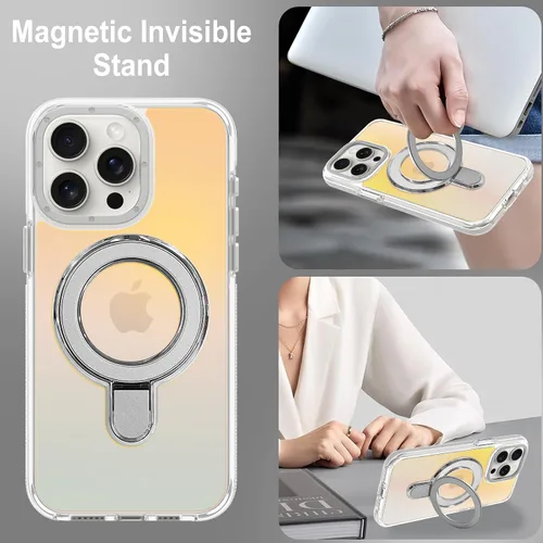 Vista 543 de Funda magnética para Samsung Galaxy S20 FE 5G [compatible con Magsafe] [bonito diseño fluorescente de moda] [1 protector de pantalla] funda delgada
