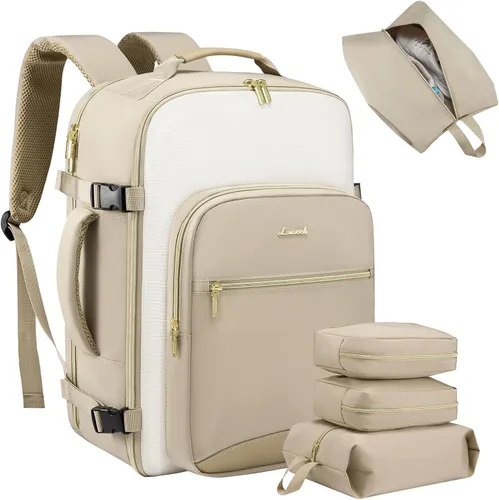 Vista 11 de LOVEVOOK Mochila de viaje para llevar a bordo, Mochilas de viaje