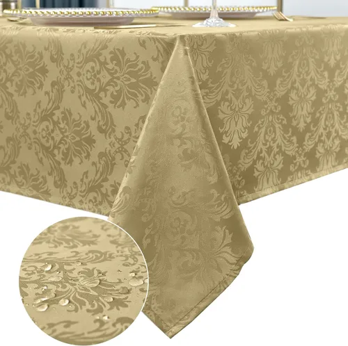 Vista 16 de Servilletas cuadradas de jacquard blanco, servilletas de poliéster suave resistentes a las arrugas con diseño damasco, servilletas de tela