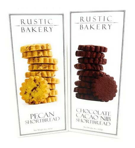 generic Galletas rústicas de panadería - Galletas de mantequilla de nuez y pan de chocolate con punta de cacao - Paquete variado de galletas finas