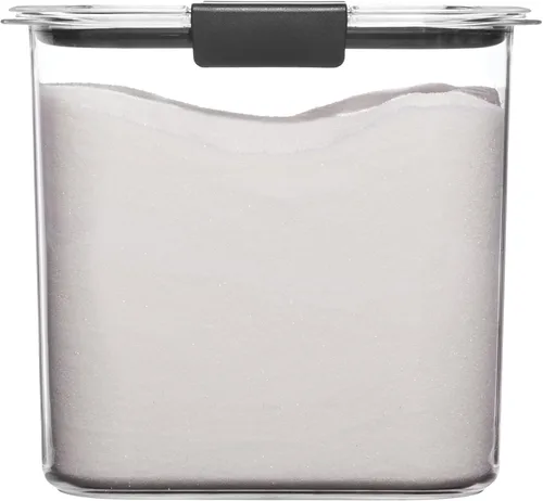 Vista 5 de Rubbermaid Brilliance - Recipientes de almacenamiento de alimentos sin BPA con tapas, herméticos, resistentes a las manchas, aptos para lavavajillas