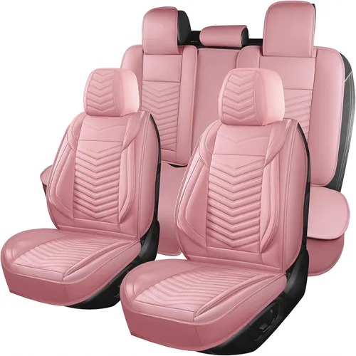 Vista 12 de HChengkikz - Fundas de asiento de automóvil, transpirables e impermeables de piel sintética para automóviles, funda de asiento universal