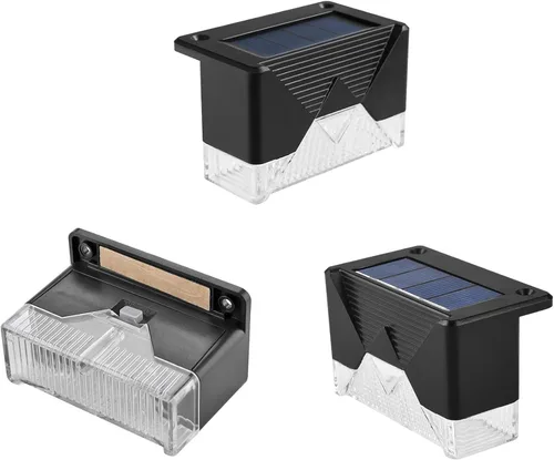 Vista 3 de CTKcom Luces solares para exteriores, impermeables, 2 LED, impermeables, alimentadas por energía solar, para jardín, piscina, patio, terraza
