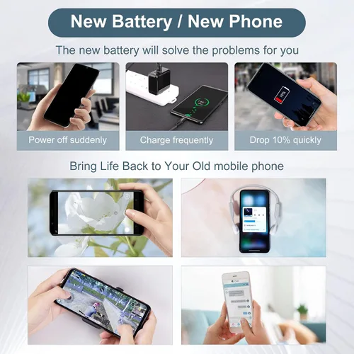 Vista 5 de Batería de repuesto NT01 compatible con Nothing Phone 1 A063, 3.87V 4500mAh, con kit de herramientas de reparación