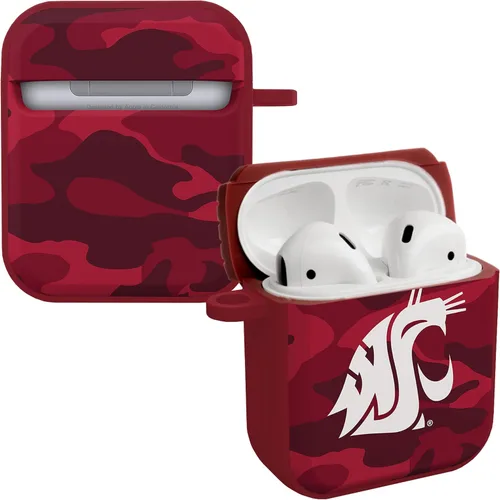 AFFINITY BANDS Washington State Cougars Camo HDX - Funda compatible con Apple AirPods Generaciones 1 y 2