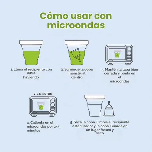 Vista 8 de PEESAFE - Recipiente de esterilización de copa menstrual (1N) Fabricado con silicona de grado médico Limpiador de vasos menstruales