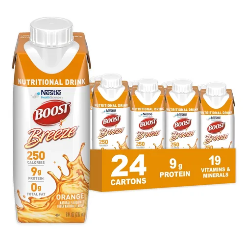 Vista 9 de BOOST Breeze Clear Bebida nutricional – 250 calorías – 19 vitaminas y minerales – 0.23 oz de proteína – Bebida nutricional transparente fortificada