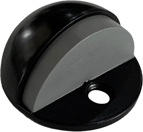 Vista 2 de Design House Design House 189134 - Protector de pared para puerta con tapón de goma, color negro mate, 5 unidades, 189134