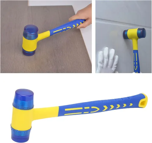 Vista 5 de Mazo de martillo de goma, martillo de carpintería y mazo para instalación de pisos, construcción y renovación del hogar