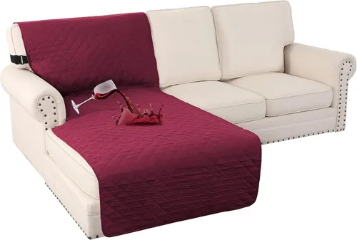 Vista 53 de Turquoize Funda 100 % impermeable para sillón de ala, protector de sofá, triple antideslizante, protector de muebles para mascotas, niños, perros
