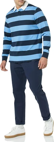 Vista 3 de Tienda Essentials Men's Organic Cotton Long Sleeve Rugby Top (Previously Tienda Aware)