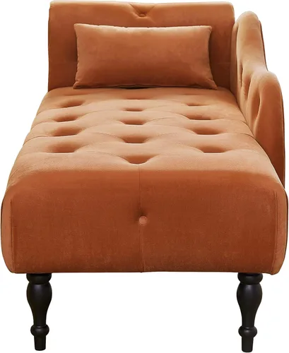 Vista 15 de HomSof Silla moderna de interior con tumbona sin brazos con patas de madera maciza