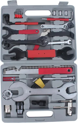 Vista 7 de Mountain Bike Cycle Tire Puncture Tire Pump 44pcs Multi Tool Kits Set