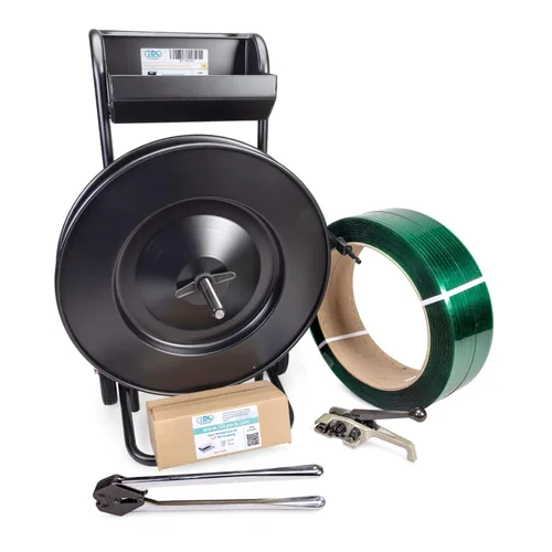 Vista 26 de IDL Packaging Recarga para kits de flejado de poliéster (PET) portátiles de 1/2 pulgada x 200 pies - Bobina de flejado de poliéster de 1/2 pulgada x