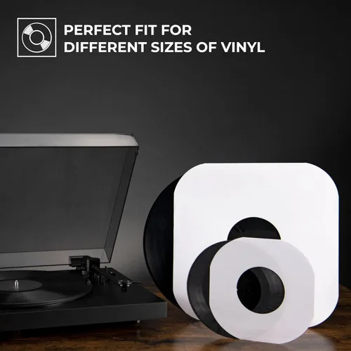 Vista 4 de Big Fudge Fundas para disco de vinilo de 12 pulgadas - Fundas interiores, paquete de 50 - Fundas de vinilo de papel pesado, libres de ácidos