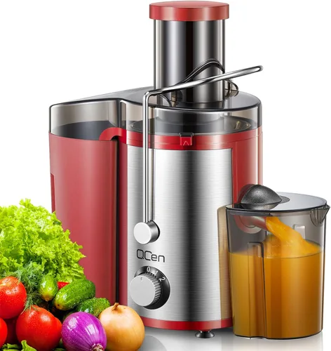Vista 22 de Máquina exprimidora, extractor centrífugo de 800 W, con conducto de alimentación de boca ancha de 3 pulgadas para frutas y verduras, fácil de Negro