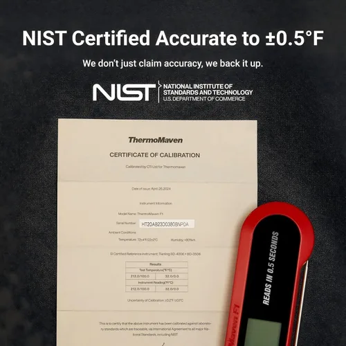 Vista 3 de Termómetro profesional 3 veces más rápido de 0.5 segundos para carne de lectura instantánea, digital, alta precisión ± 0.5 °F, impermeable IP67