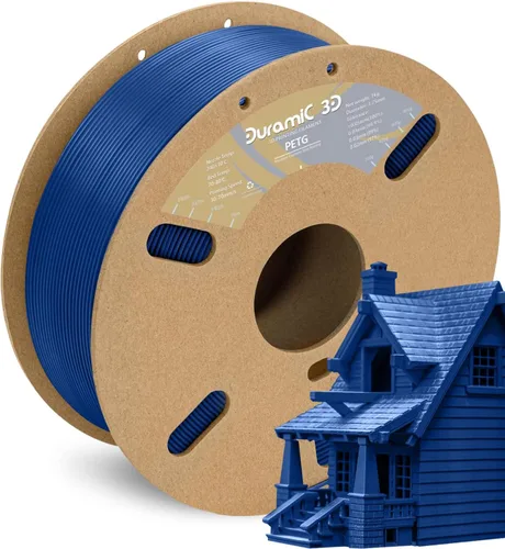 Vista 21 de DURAMIC 3D PETG Filamento 1.75mm Azul Ejército, Filamento de Impresión 3D Carrete de 1kg (2.2lbs), Filamento Azul Ejército 1.75mm Precisión
