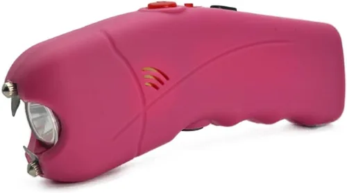 Vista 10 de FURY Cyclone pistola paralizante con linterna, alarma personal, empuñadura cómoda, recargable, carga de pared, estuche de cuero sintético, fácil