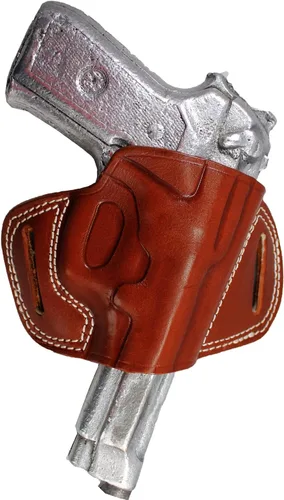 Vista 22 de YT HOBBY Funda para pistola de cuero hecha a mano con deslizamiento rápido en la cintura OWB
