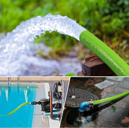 Vista 6 de Jin&Bao Manguera de retrolavado de piscina resistente de 1.25 pulgadas, 50 pies con abrazadera, resistente a la intemperie y a las explosiones