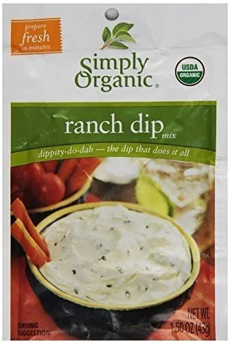 Simply Organic Ranch Dip Mix – Caja de 12 – 1.5 oz.