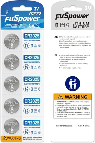 Vista 7 de CR2025 - Batería de litio de 3 V CR 2025 CR2025 para llave remota de coche (10 unidades (paquete de 1))