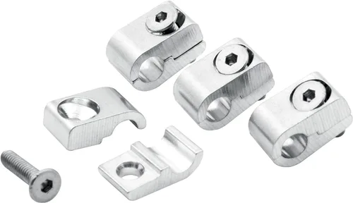 Allstar Performance Allstar ALL18321 Abrazadera universal de aluminio con abrazadera de 1/4" I.D (paquete de 4)