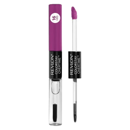 Vista 43 de Revlon Lápiz labial líquido con brillo de labios transparente, colorStay Overtime Lipcolor, relleno de calcetines para mujeres, 005 Infinite 005